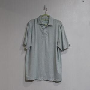 Jack Golf Blue Abstract Short Sleeve Polo Sz M